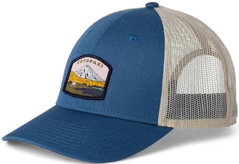 Cotopaxi Llamascape Trucker Hat - Denim